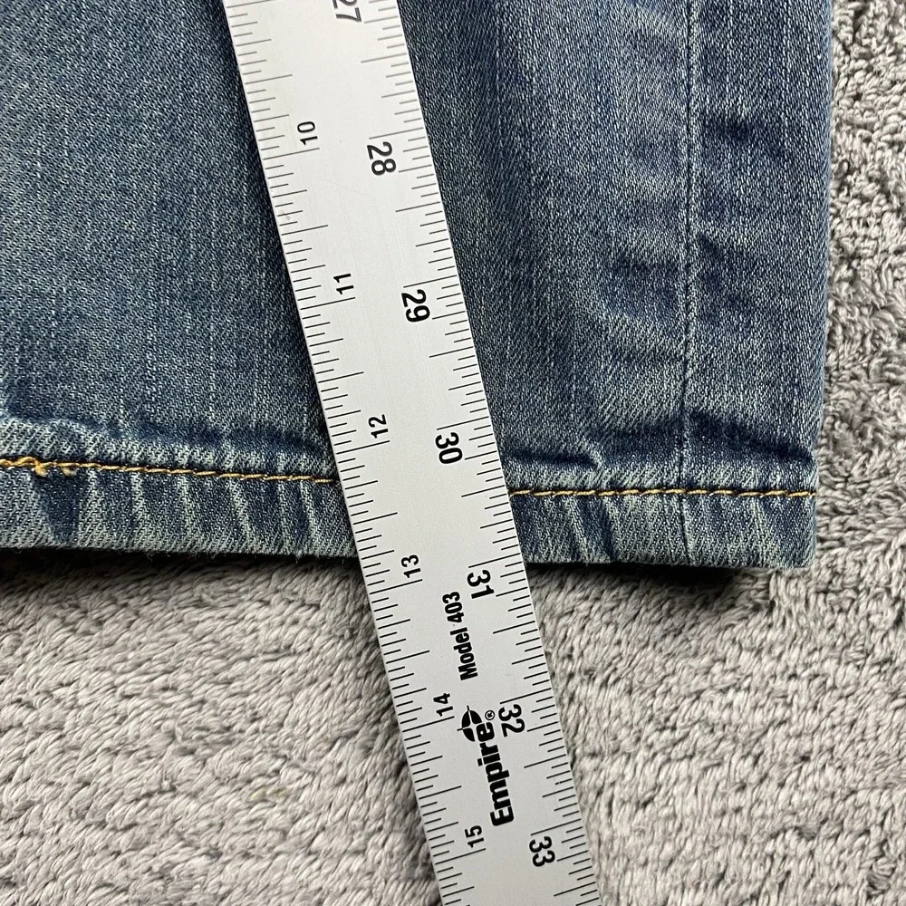 Levis 511 Slim Fit Straight Leg Jeans Mens 34x31 Green Blue Medium Wash Mid Rise